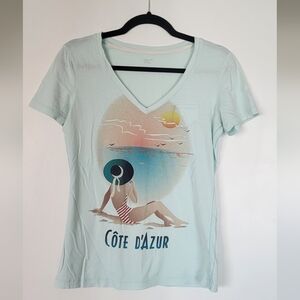 Gap, Côte d'Azur Graphic Tee, Size XS